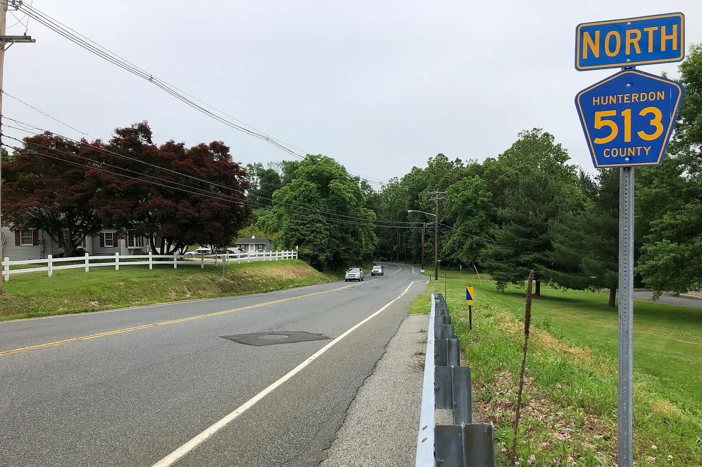 West Main Street running through Clinton Township, New Jersey