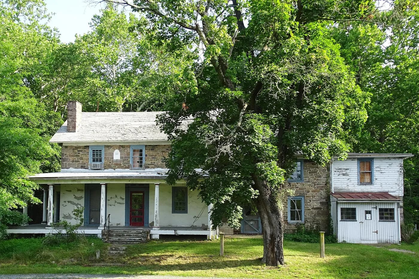The historic Richard Holcombe House in Delaware Township, New Jersey
