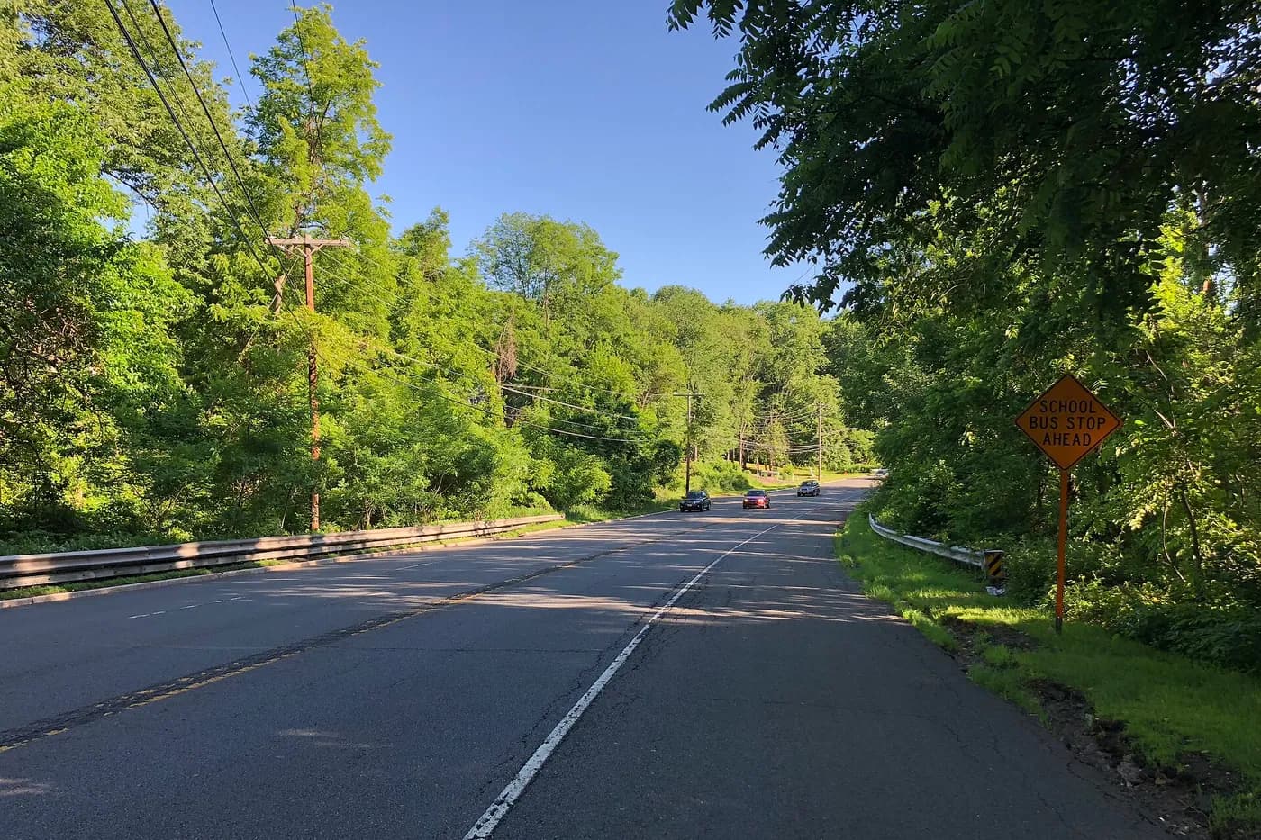 Route 31 at Rocktown Hill Road along the East Amwell Township border, New Jersey