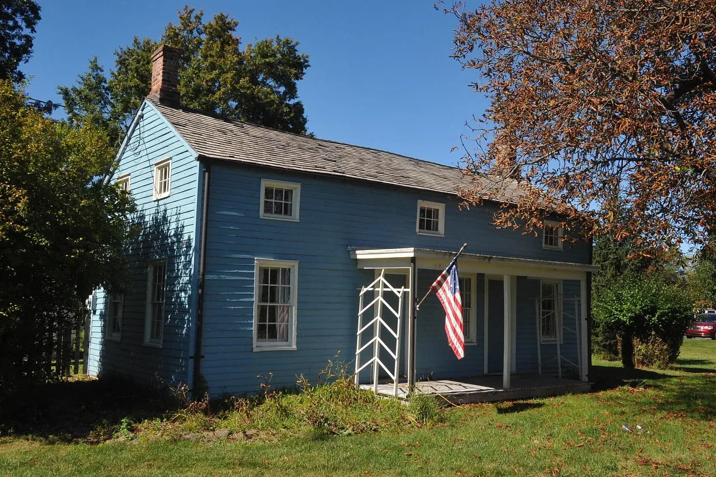 The historic Charles Eversole House in Readington Township, New Jersey