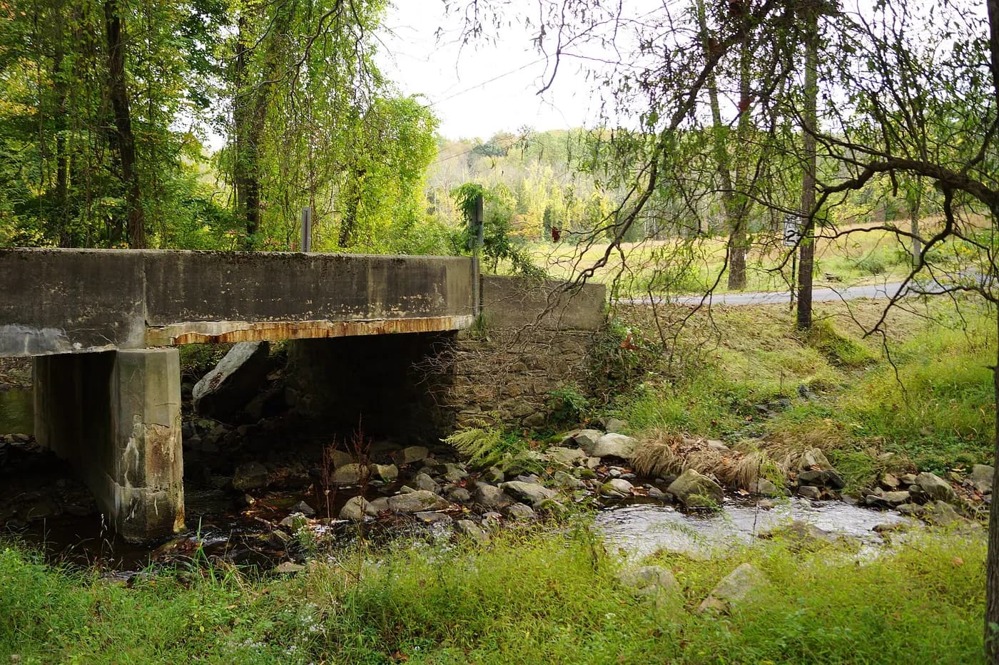 The Homestead Road bridge in Tewksbury Township, New Jersey